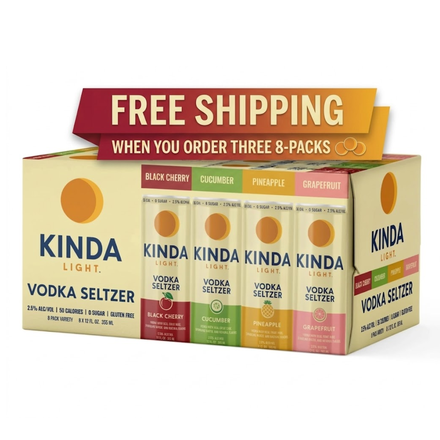 KINDA Light Variety 8-Pack